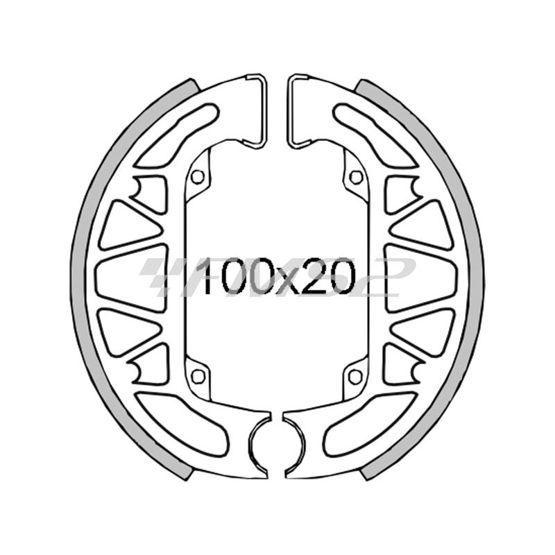 Ganasce freno Piaggio Sfera-Zip-Quartz 50cc, codice 225120301