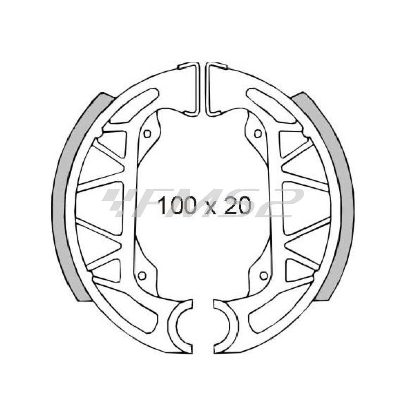 Ganasce freno posteriori Piaggio Free-Sfera Rst 50cc, codice 225120360