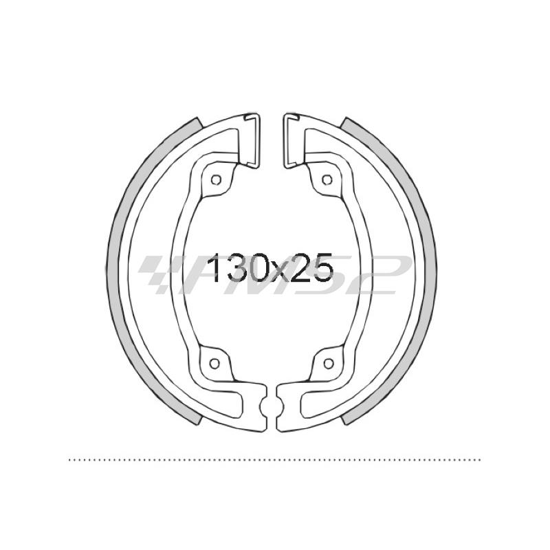 Ganasce freno posteriori Honda Cn 250cc, codice 225120401