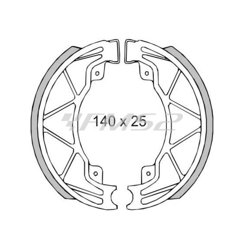 Ganasce freno posteriori Piaggio Liberty 4t-Hexagon Lx 125cc 1998> 56294R, codice 225120420