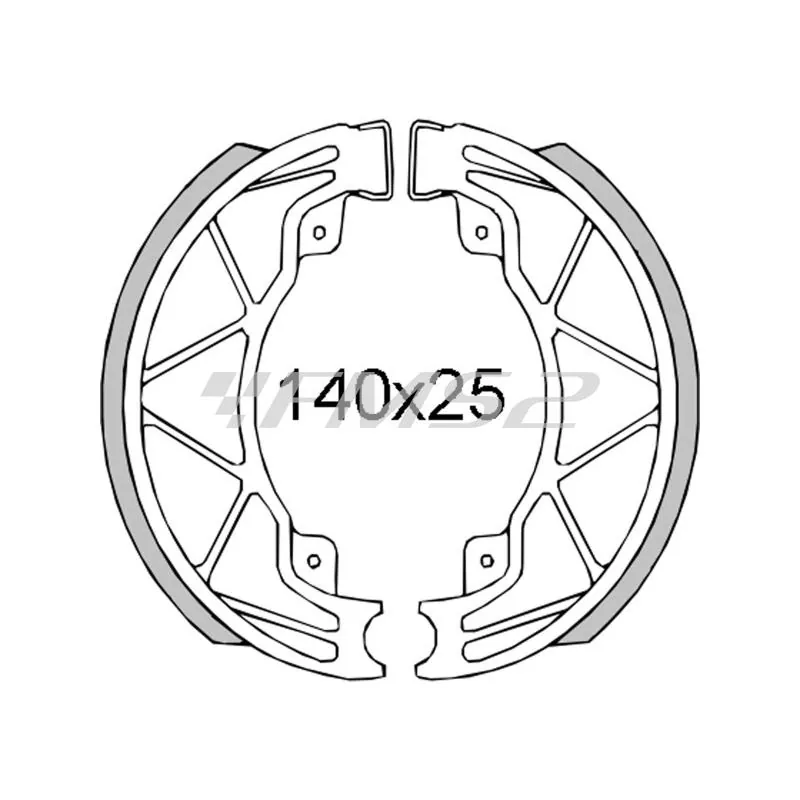 Ganasce freno posteriori Piaggio Liberty 4t-Hexagon Lx 125cc 1998> 562, codice 225120421