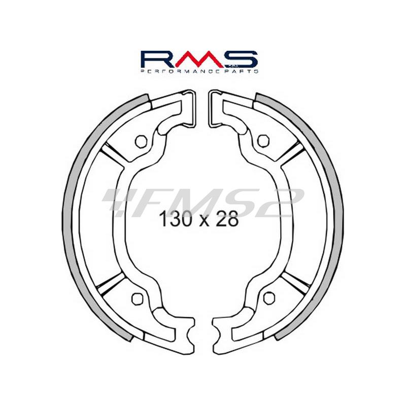 Ganasce freni a tamburo posteriori RMS, per maxi scooter con motore Yamaha-Minarelli 100 2T-125-150 4T,Aprilia, Keeway, MBK, ricambio 225120