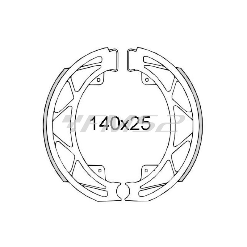 Ganasce freno posteriori Piaggio Liberty 50cc 1997> 56293R, codice 225120560