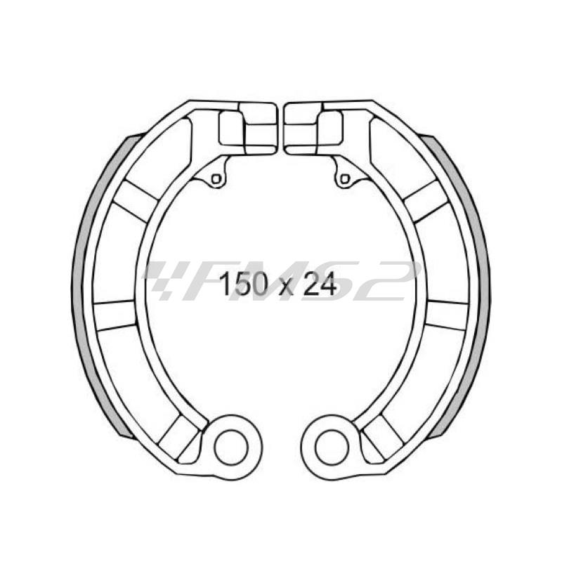 Ganasce freno Piaggio Vespa Px 125-150cc 414450, codice 225120570