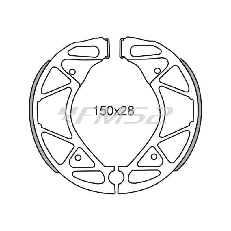 Ganasce Freno FSB967, codice 225129258