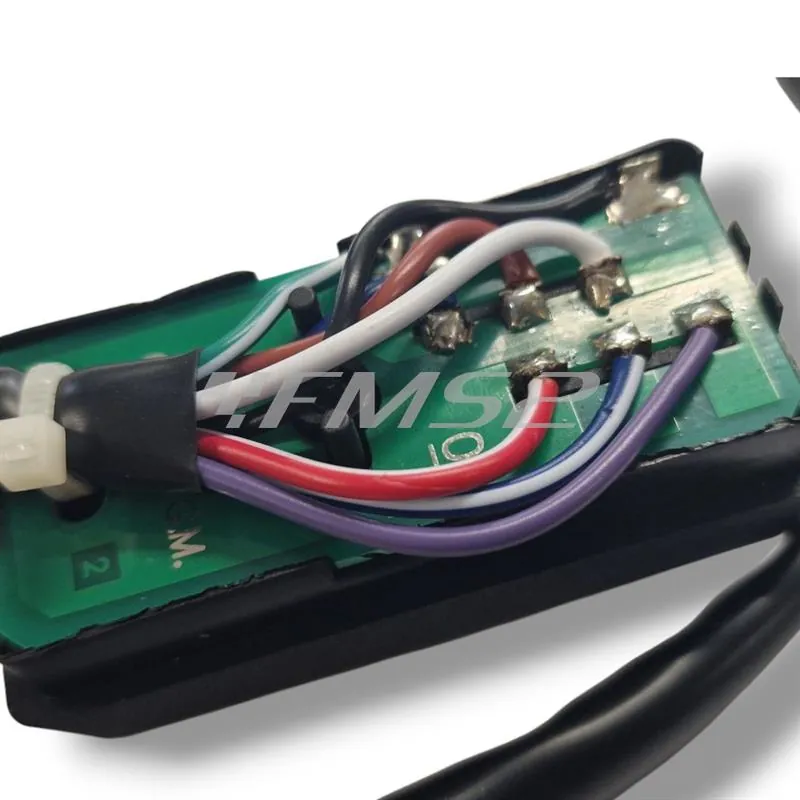 246090102 Devio frecce sinistro Grabor con 8 fili e 2 connettori specifico per Piaggio Vespa PK 50 S