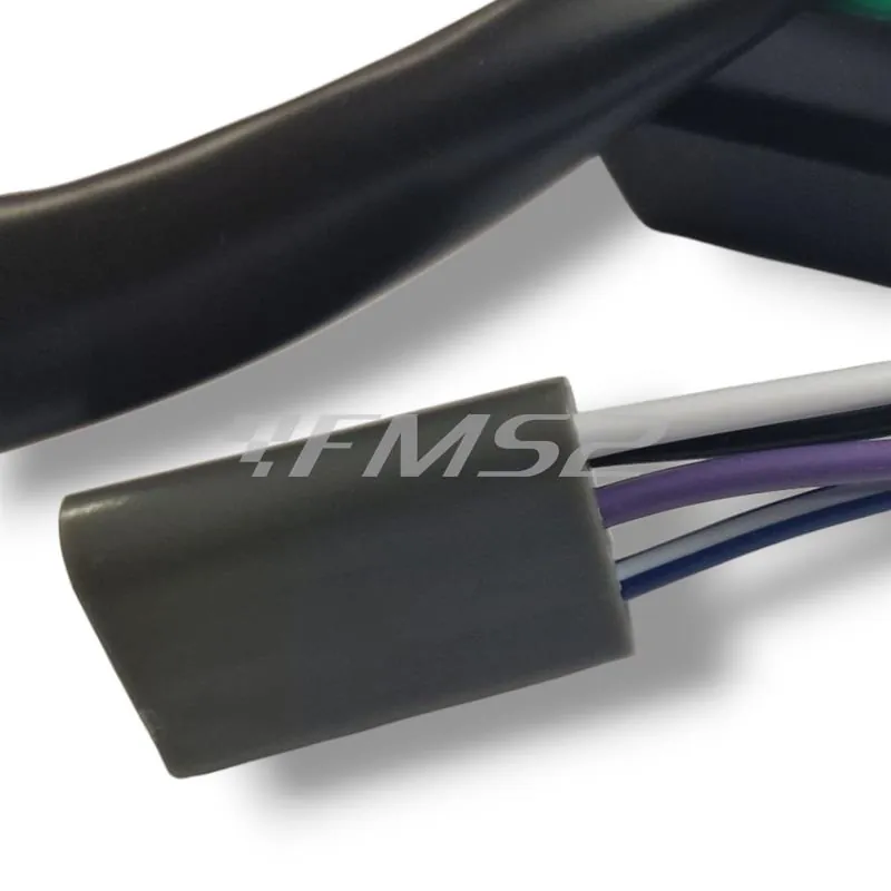 246090102 Devio frecce sinistro Grabor con 8 fili e 2 connettori specifico per Piaggio Vespa PK 50 S