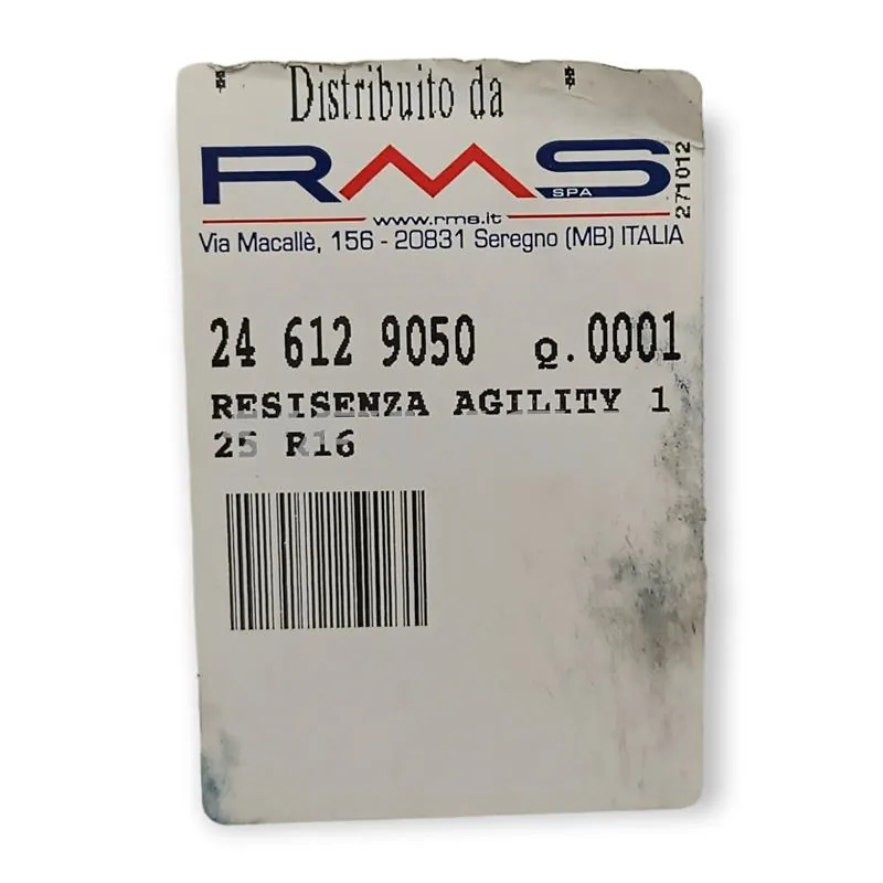 Resistenza agility 4t r16 125, ricambio 246129050