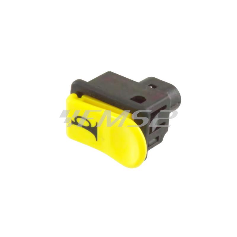 Pulsante giallo clacson Piaggio 290679, codice 246130010