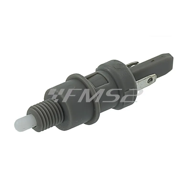 Interruttore stop in plastica con attacco a filetto per scooter, maxi scooter e ciclomotori Peugeot e applicabile anche su altre marche, ricambio 246140640