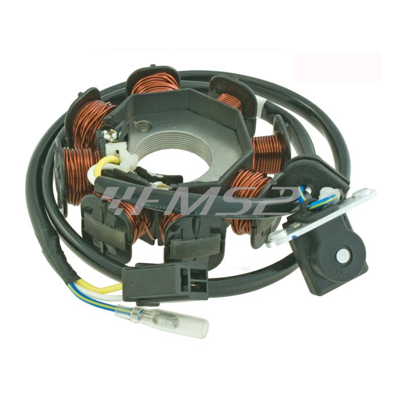 Statore completo RMS di primo equipaggiamento per scooter Kymco Agility 50 4t r10 r12 - rif.originale 00103025 - 31120-lbd6-e0a, ricambio 246350152