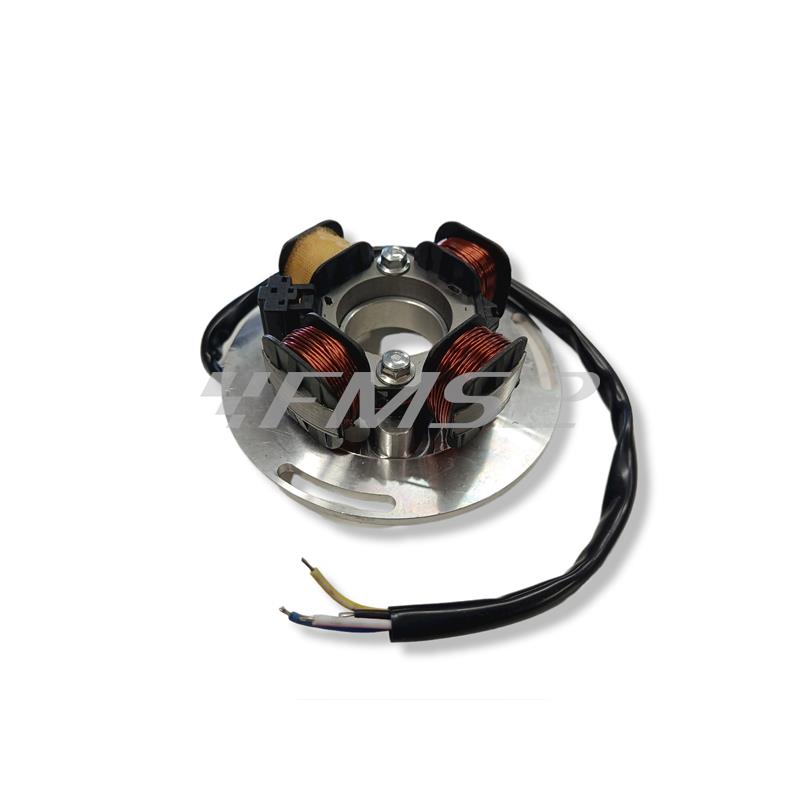 Accensione elettronica RMS EVOK ad anticipo variabile con volano da 1,65 Kg per Piaggio Vespa GT, GL, Sprint, Super, VNA, VNB con cono volano da 17mm, ricambio 246365002