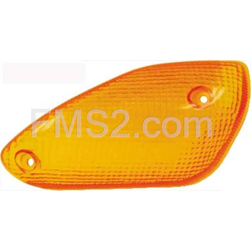 Gemma freccia anteriore sinistra omologata di colore arancione ambra per scooter MBK Nitro e Yamaha Aerox prodotti fino al 2012 (RMS, Kenda, Duro), ricambio 246470250