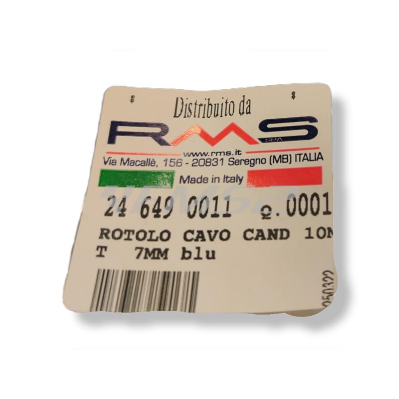 Rotolo cavo cand 10mt  7mm blu, ricambio 246490011