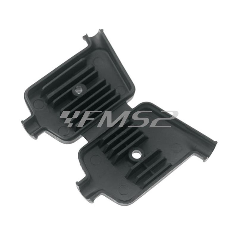 Presa di bassa tensione RMS in plastica nera per impianti elettrici ultima serie Piaggio Vespa 125 ET3 e 50 Special prodotti fino al 1983, ricambio 246490280