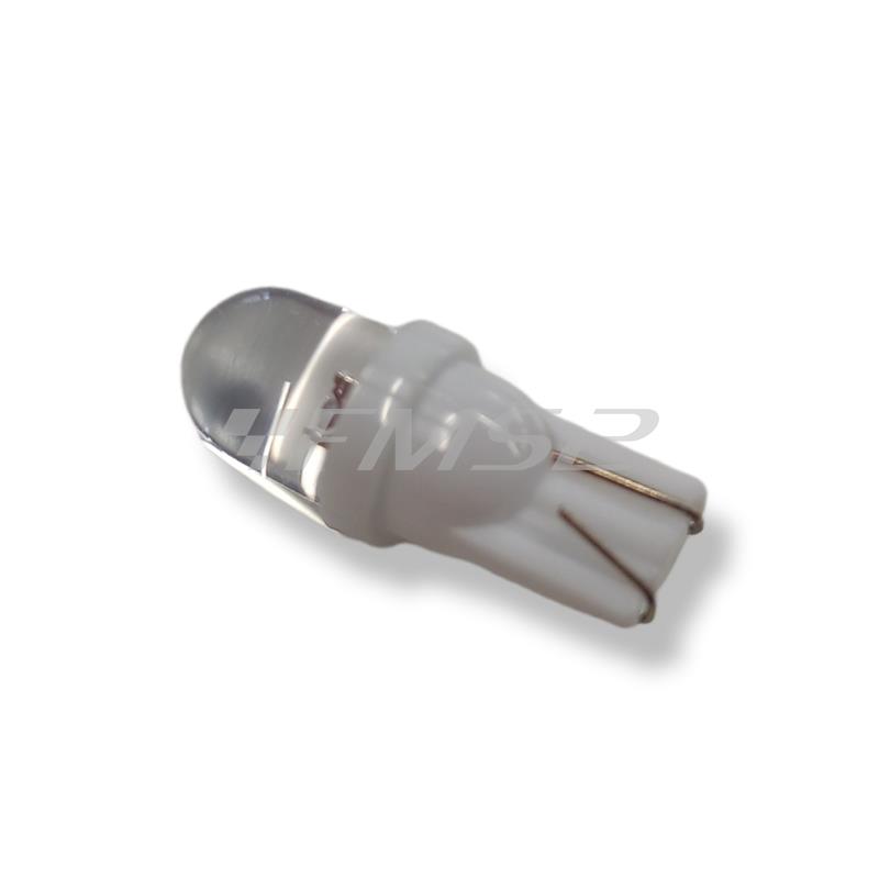 Lampadina RMS 12 Volt T10 W2.1x9.5D (2 PZ), led luce bianca, ricambio 246510565