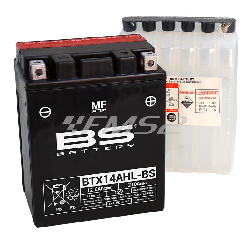 Batteria btx14ahl-bs, ricambio 246610275