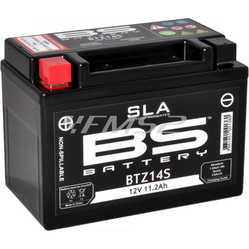 Batteria BS SLA BTZ14S 12 Volt - 11.2 Ah, ricambio 246650065