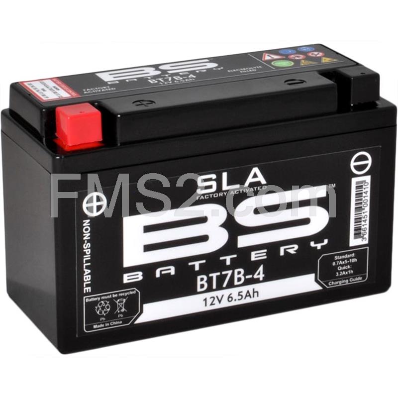 Batteria BS SLA BT7B-4 12 Volt - 6.5 Ah, ricambio 246650075