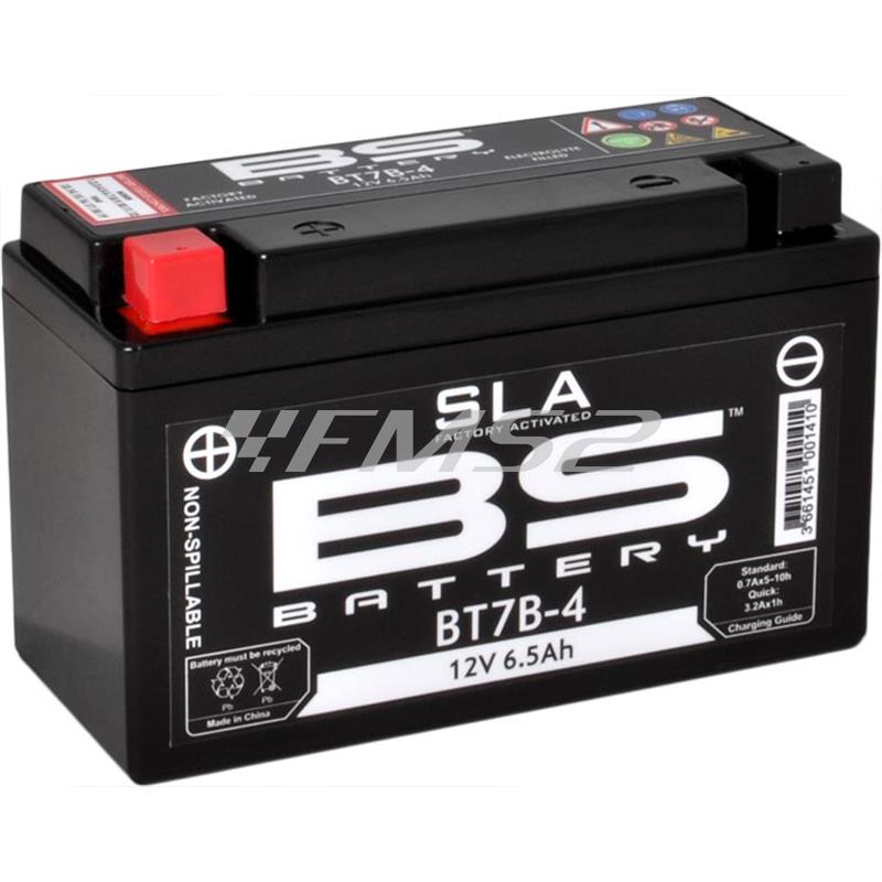 Batteria BS SLA BT7B-4 12 Volt - 6.5 Ah, ricambio 246650075