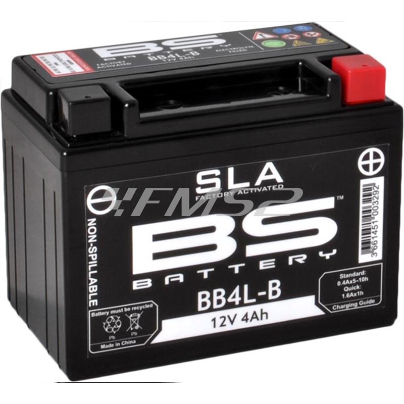 Batteria BS SLA BB4L-B 12 Volt - 4 Ah, ricambio 246650115