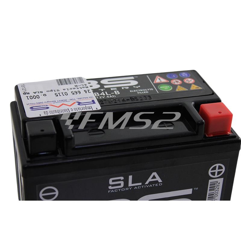 Batteria BS SLA BB4L-B 12 Volt - 4 Ah, ricambio 246650115