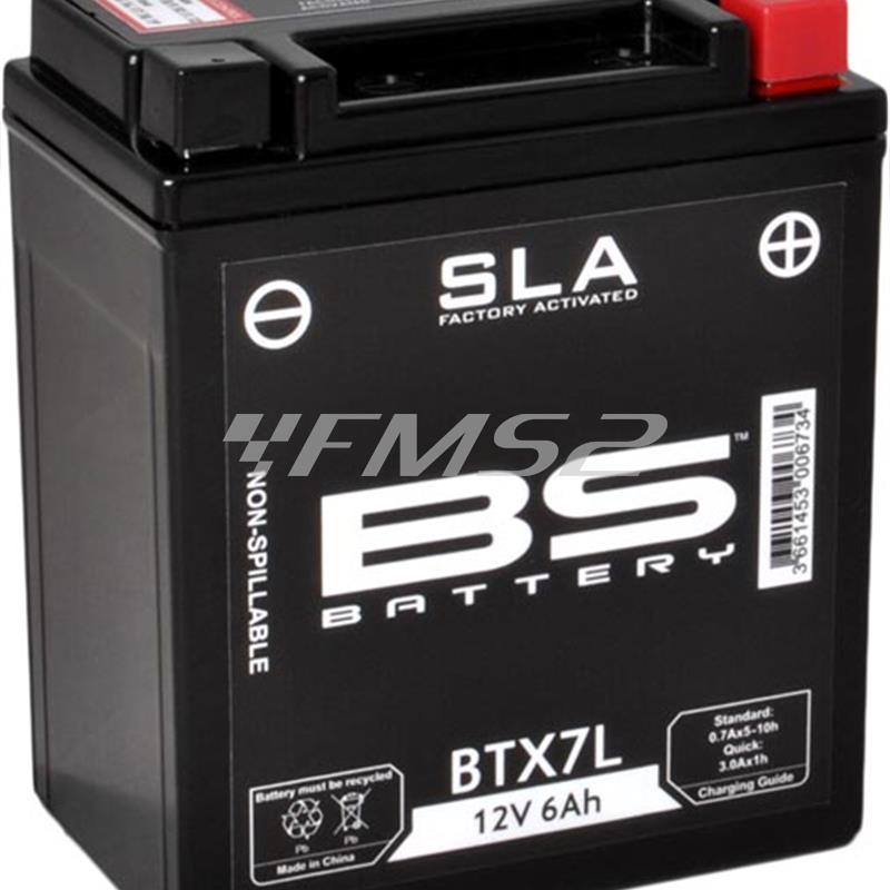 Batteria BS SLA BTX7L 12 Volt - 6 Ah, ricambio 246650175