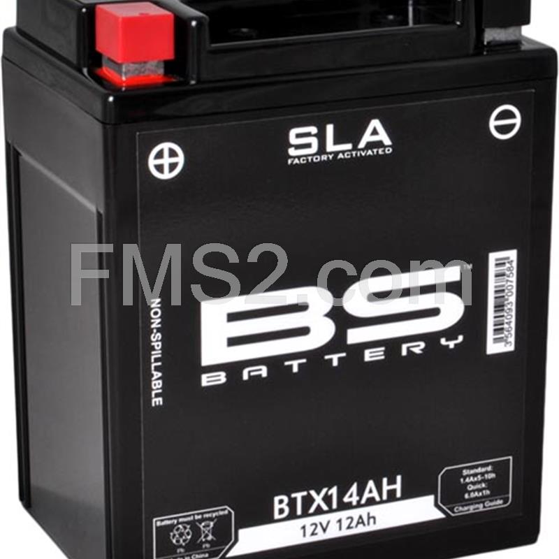 Batteria BS SLA BTX14AH, 12 Volt - 12 Ah, ricambio 246650275