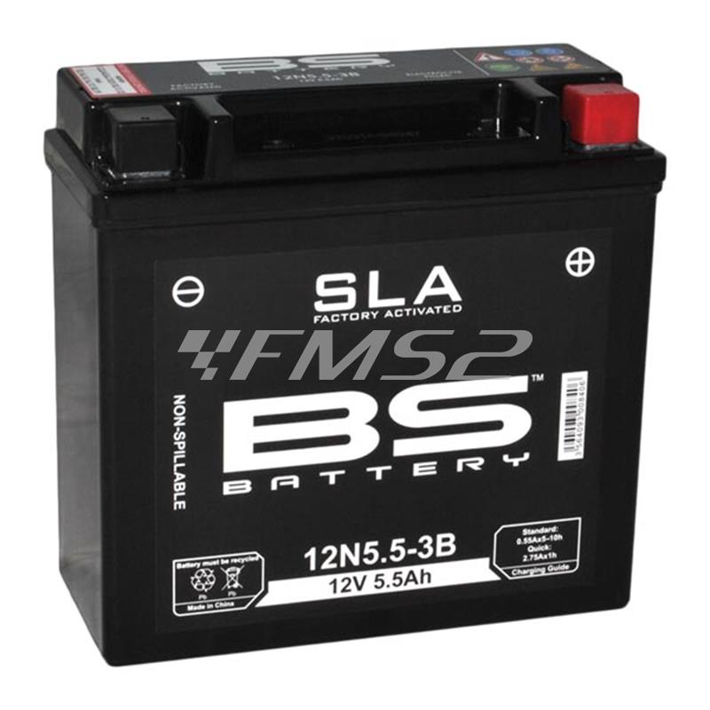 Batteria BS SLA 12N5.5-3B 12 Volt - 5.5 Ah, ricambio 246650445