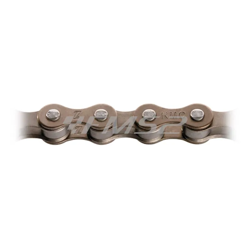 Catena ciclomotore Piaggio Ciao, Si, Boxer, Bravo con passo 1/2 1/8 hv410 colore bronzo e lunghezza 108 maglie, ricambio 525240140