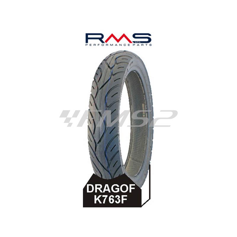 Pneumatico kenda (RMS) con misura 100/80-16 tl 56p k763f con battistrada stradale e tubeless, ricambio 991571104