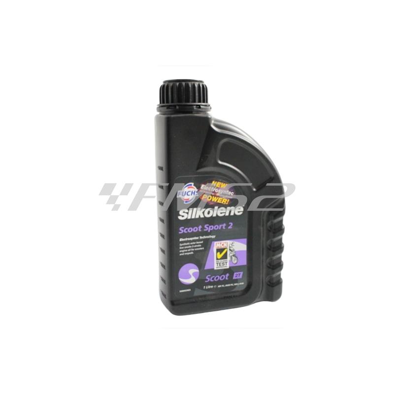 Olio miscela scooter sport 2 electrosyntec technology Silkolene sinettico a basi estere, ricambio 600308550