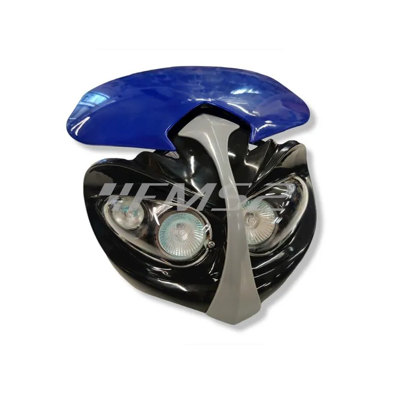 PLA1005 Maschera fanale anteriore enduro blu (Sifam, Kyoto)