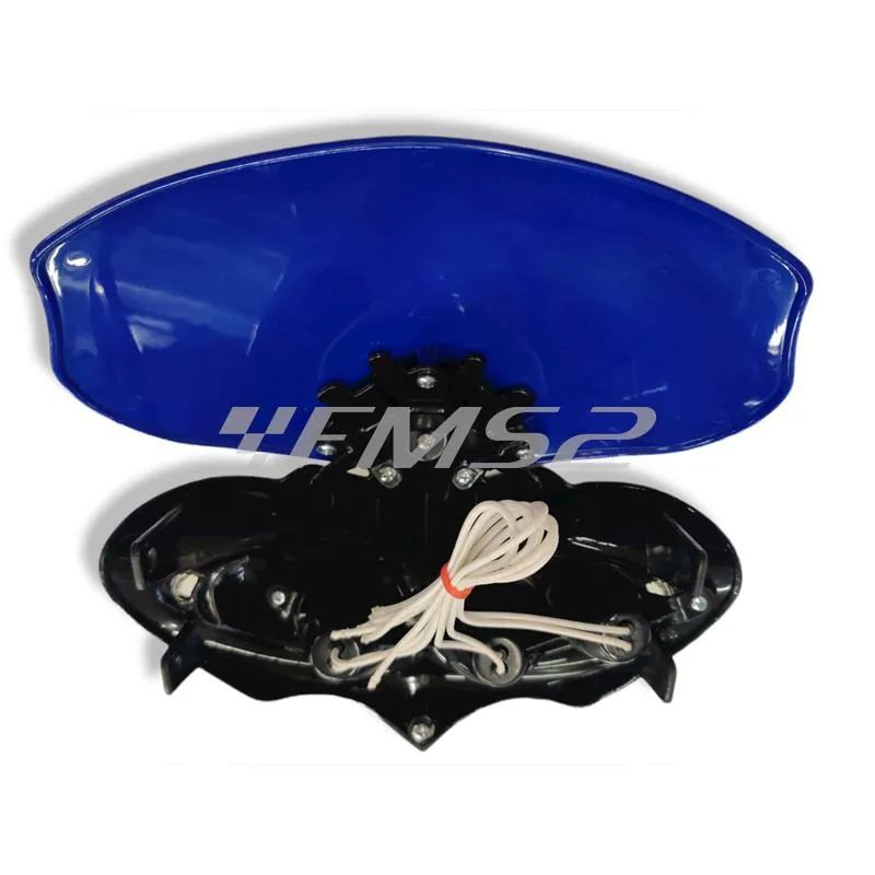 PLA1005 Maschera fanale anteriore enduro blu (Sifam, Kyoto)