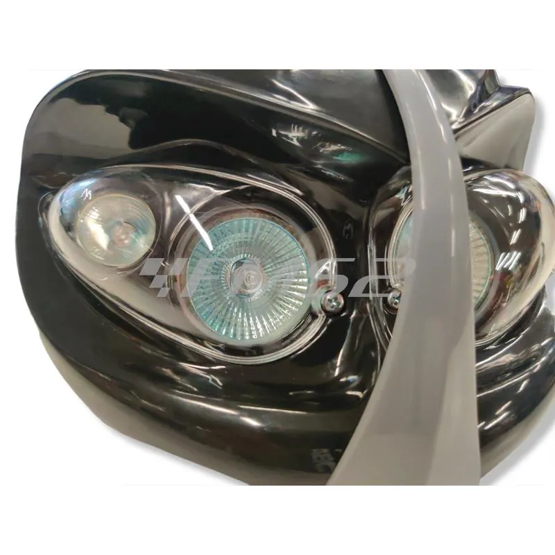 PLA1005 Maschera fanale anteriore enduro blu (Sifam, Kyoto)
