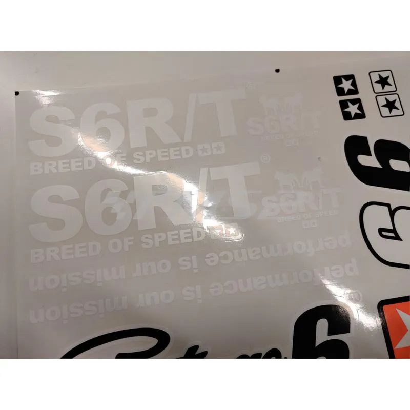S6-0502/W Kit adesivi grandi Stage6 bianco