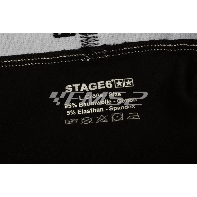 Boxer stage6 da uomo modello stars di colore nero e taglia S, ricambio S609400S