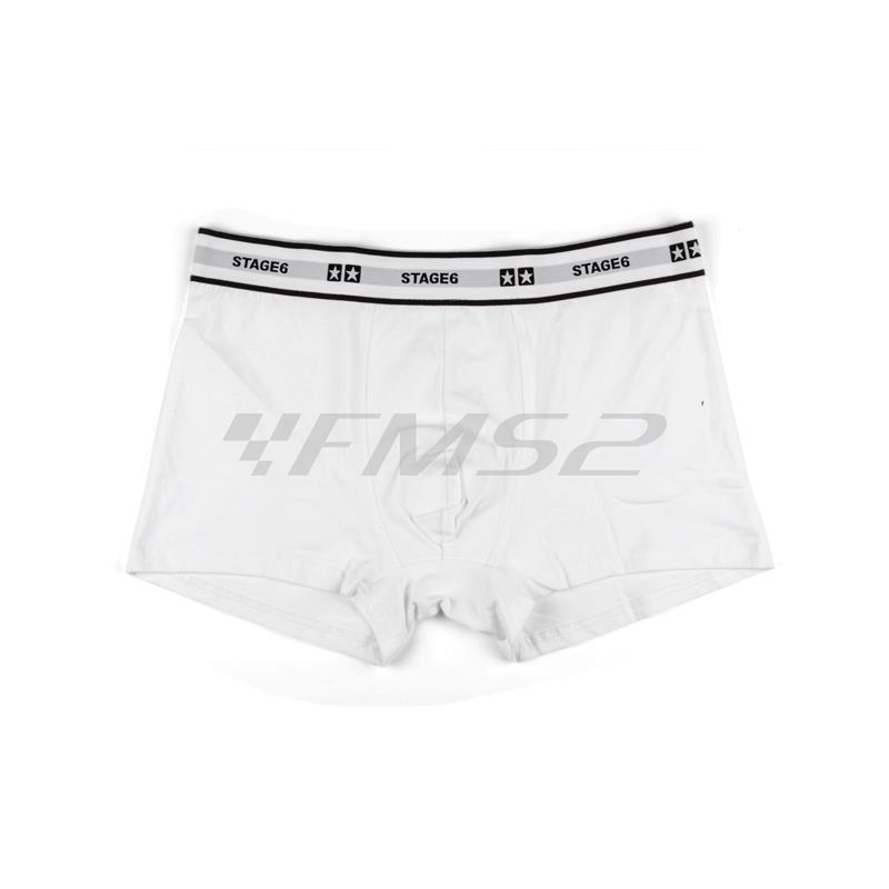 Boxer stage6 da uomo modello stars di colore bianco e taglia M, ricambio S609401M