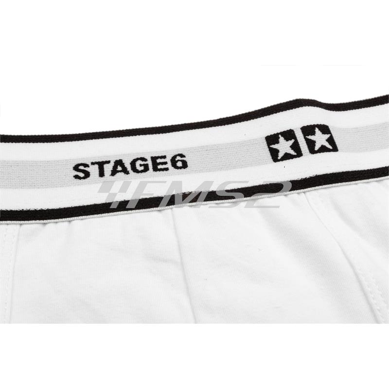 Boxer stage6 da uomo modello stars di colore bianco e taglia M, ricambio S609401M