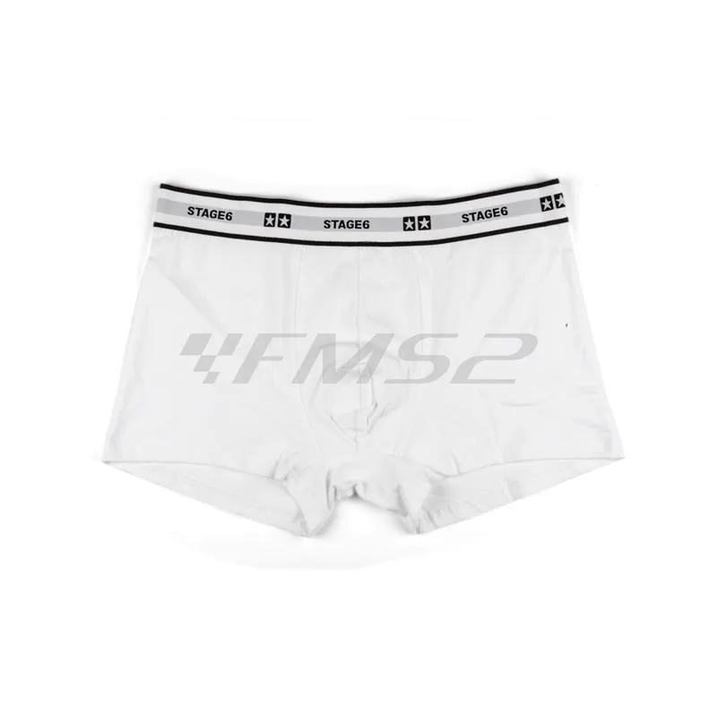 Boxer stage6 da uomo modello stars di colore bianco e taglia XL, ricambio S609401XL