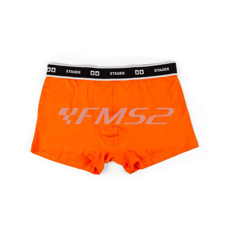 Boxer stage6 da uomo modello stars di colore arancione e taglia S, ricambio S609402S 