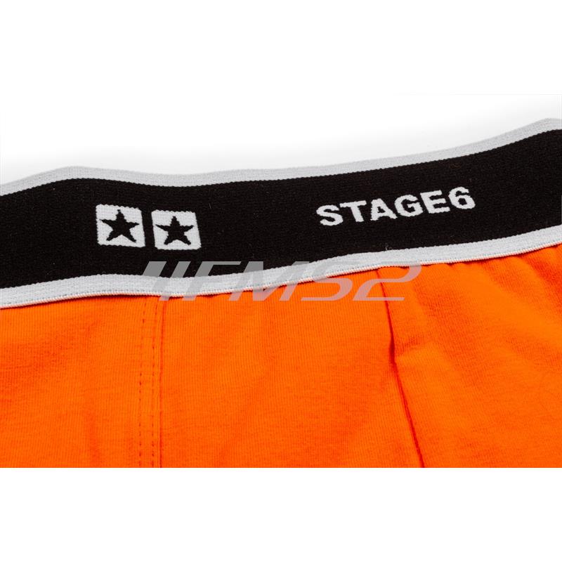 Boxer stage6 da uomo modello stars di colore arancione e taglia S, ricambio S609402S 