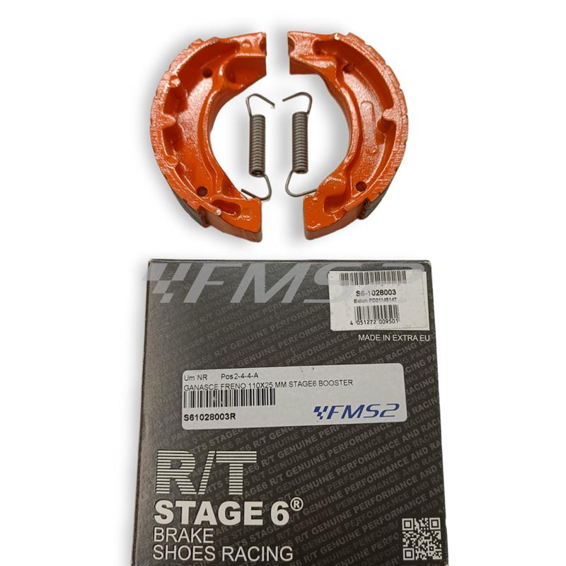 Ganasce freno 110x25 mm stage6 booster, ricambio S61028003R
