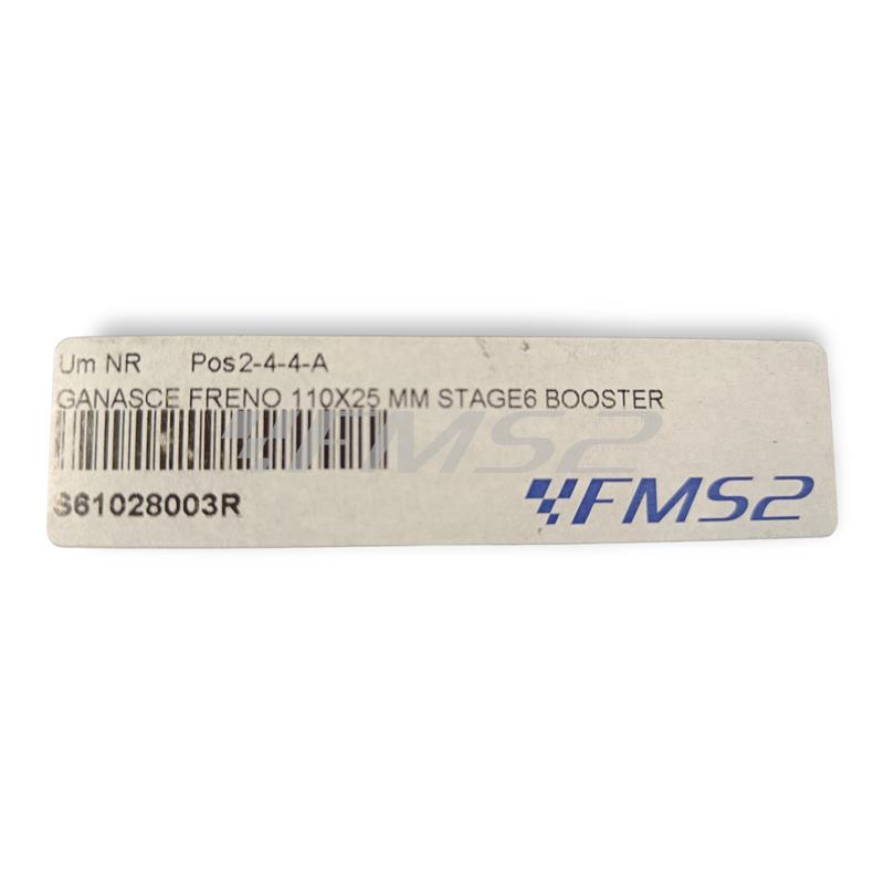 Ganasce freno 110x25 mm stage6 booster, ricambio S61028003R