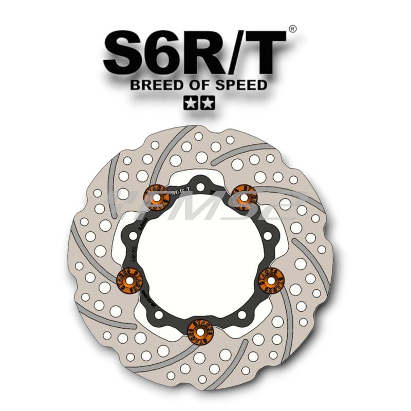 Disco freno anteriore Stage6 RT diametro 200 mm per scooter Zip SP e Vespa, ricambio S61214040