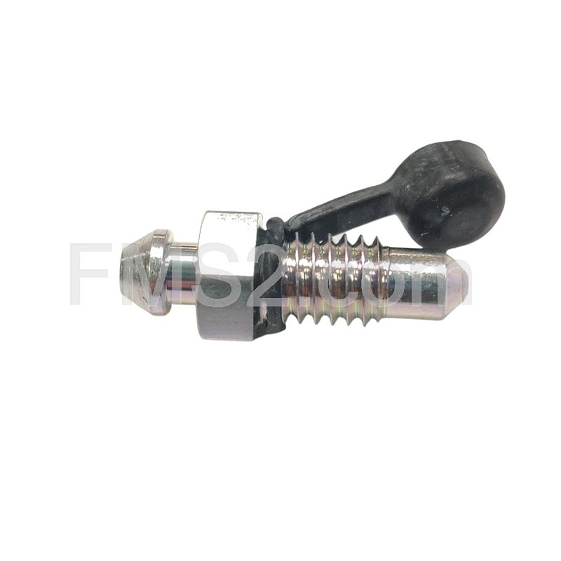 Vite fissaggio raccordo tubo freno con spurgo superiore per pinza Stage6 r-t a 4 pistoncini con passo M10x1 mm, ricambio S61400375ET01 S6-1400375et01