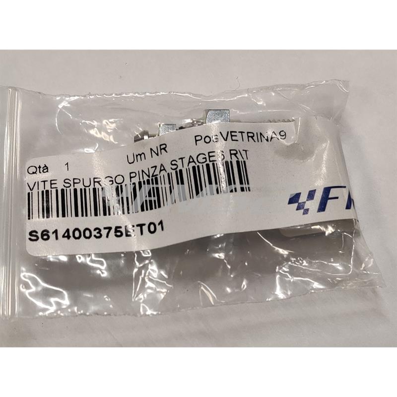 Vite fissaggio raccordo tubo freno con spurgo superiore per pinza Stage6 r-t a 4 pistoncini con passo M10x1 mm, ricambio S61400375ET01 S6-1400375et01