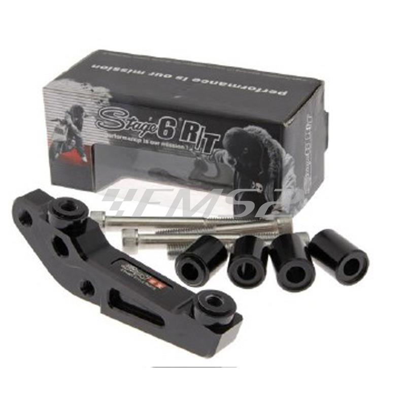 Staffa supporto pinza radiale Stage6 con interasse fori di fissaggio 43 mm per Mbk Nitro, Yamaha Aerox, Mbk Booster, Yamaha Bw's, Gilera Runnen, ricambio S6140064 s6-140064