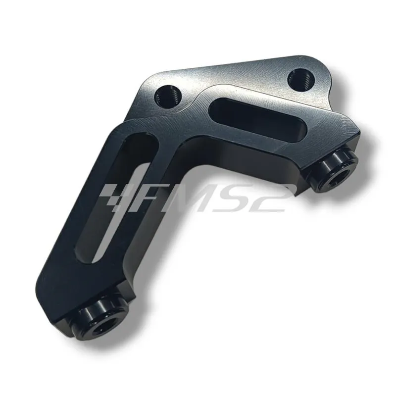 Adattatore pinza freno Stage6 RT per scooter Malaguti F12 con disco maggiorato 260 mm e interasse attacco forcella da 44,0 mm, ricambio S6140068 s6-140068
