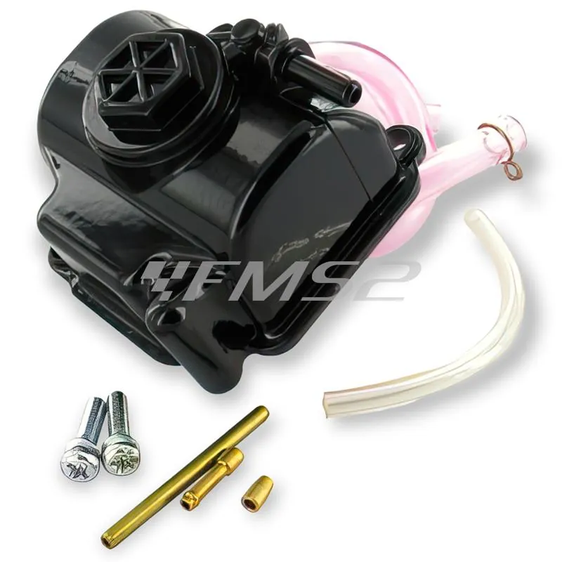 Vaschetta galleggiante stage6 r\t per carburatore PWK black edition dalla misura 21 fino al 28 completo di accessori e viti, ricambio S631RTET015